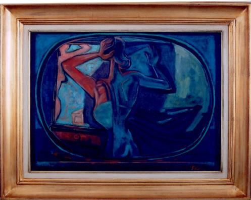 Toaleta, signováno P. Kotík - posudek