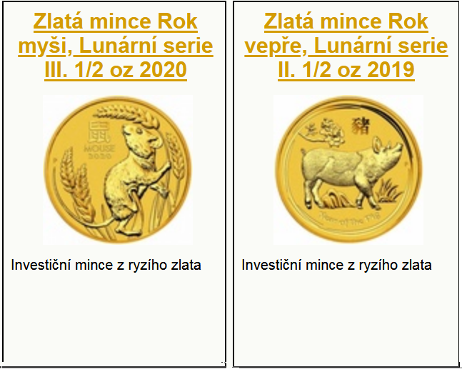 Katalog zlatých mincí