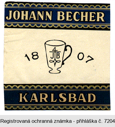 JOHANN BECHER JB 1807 KARLSBAD