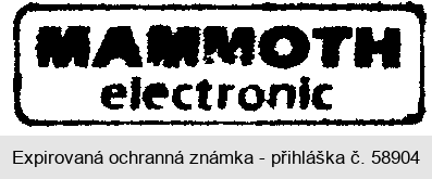MAMMOTH elektronic