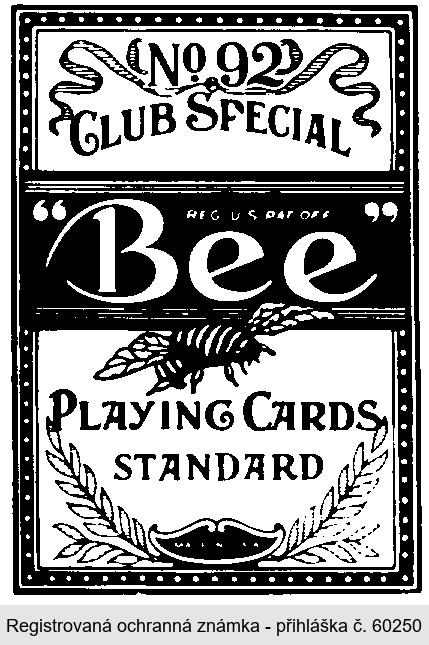 BEE PLAYING CARDS STANDARD