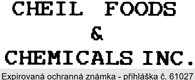 CHEIL FOODS & CHEMICALS INC.