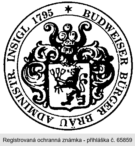 BUDWEISER BÜRGER BRÄU ADMINISTR. INSIGL 1795