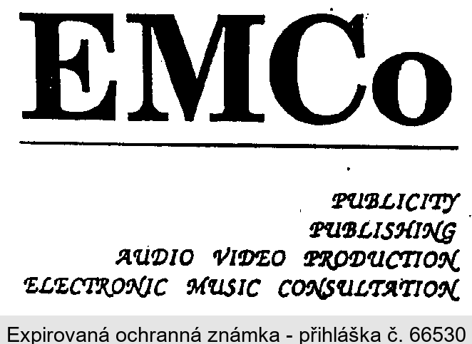 EMCo PUBLICITY PUBLISHING PRODUCTION ELECTRONIC MUSIC CONSULTATION