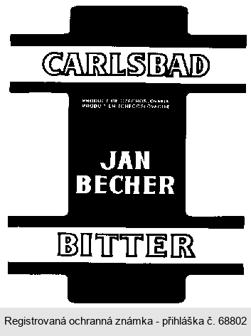 ORIGINAL CARLSBAD JAN BECHER BITTER