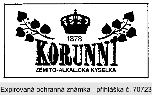 1878 KORUNNÍ ZEMITO-ALKALICKÁ KYSELKA