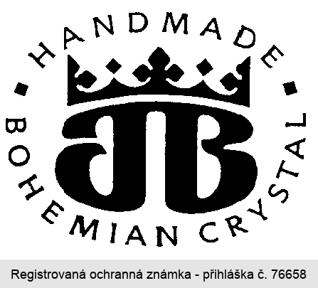 J.B HANDMADE BOHEMIAN CRYSTAL