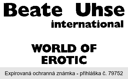Beate Uhse international WORLD OF EROTIC