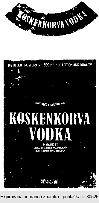 KOSKENKORVA VODKA