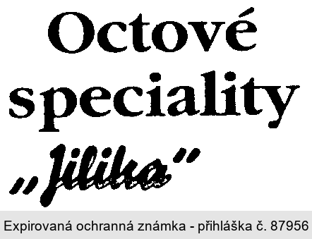 Octové speciality Jilika