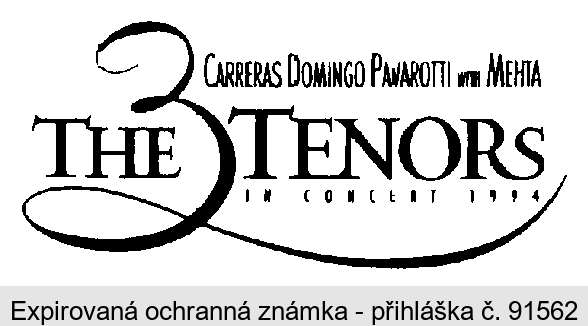 THE 3 TENORS IN CONCERT 1994 CARRERAS DOMINGO PAVAROTTI WITH MEHTA
