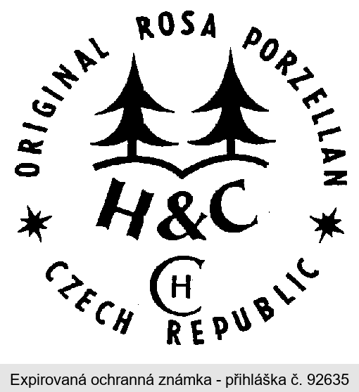 H&C ORIGINAL ROSA PORZELLAN