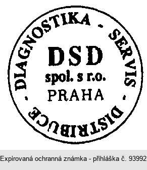 DSD PRAHA spol. s r.o. DIAGNOSTIKA-SERVIS-DISTRIBUCE
