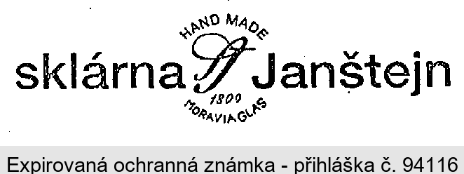 sklárna Janštejn HAND MADE MORAVIA GLAS