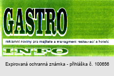 GASTRO INFO reklamní noviny pro majitele a managment restaurací a hotelů