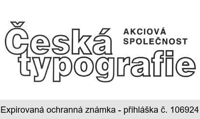 Česká typografie AKCIOVÁ SPOLEČNOST