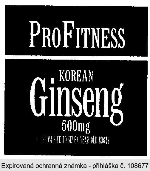 PROFITNESS KOREAN Ginseng