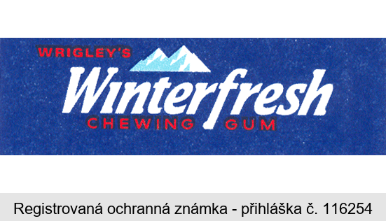 WRIGLEY'S Winterfresh CHEWING GUM