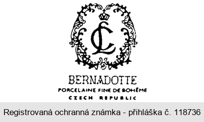 CL BERNADOTTE PORCELANE FINE DE BOHÉME CZECH REPUBLIK