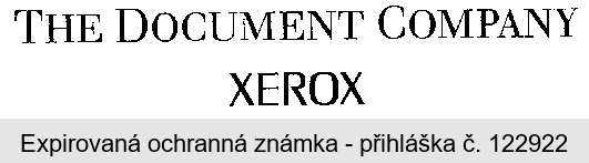 THE DOCUMENT COMPANY XEROX