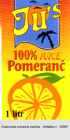 JU'S 100% JUICE Pomeranč
