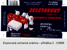 ŽELETAVSKÝ tavený sýr KAPIOVÝ S ČESNEKEM ŽELETAVSKÁ SÝRÁRNA a.s. Želetava