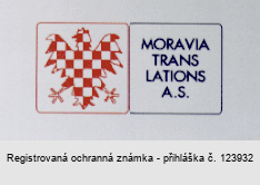 MORAVIA TRANS LATIONS A.S.