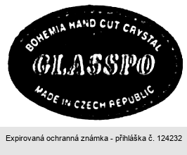 GLASSPO BOHEMIA HAND CUT CRYSTAL MADE IN CZECH REPUBLIC