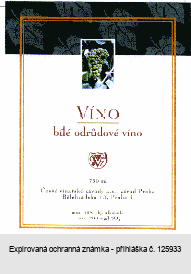 VÍNO bílé odrůdové víno