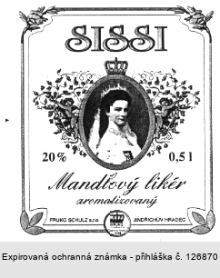 SISSI Mandlový likér aromatizovaný
