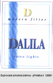 D modern filter DALILA extra lights