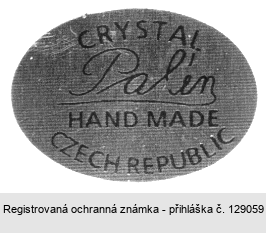 CRYSTAL Palén HAND MADE CZECH REPUBLIC