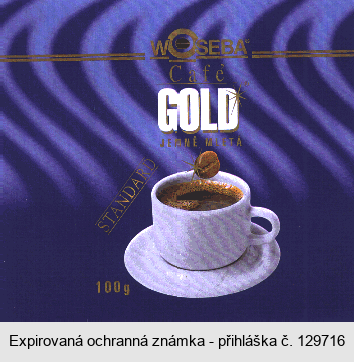 WOSEBA Café GOLD JEMNĚ MLETÁ STANDARD