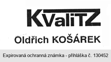 KValiTZ Oldřich KOŠÁREK