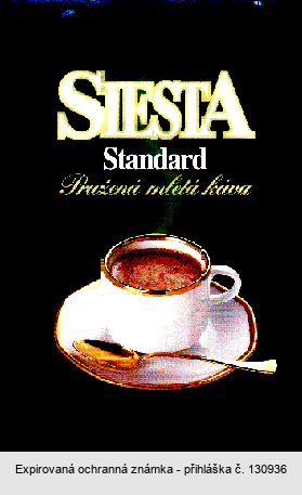 SIESTA Standard Pražená mletá káva