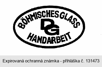 BÖHMISCHES GLASS DG HANDARBEIT