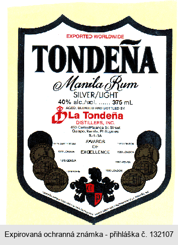 TONDENA Manila Rum SILVER/LIGHT