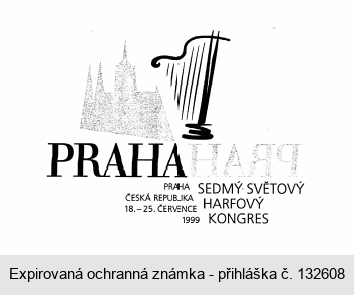 PRAHA SEDMÝ SVĚTOVÝ HARFOVÝ KONGRES PRAHA ČESKÁ REPUBLIKA 18.-25. ČERVENCE 1999