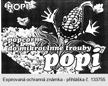 HOPI popcorn do mikrovlnné trouby popi