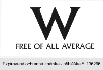 W FREE OF ALL AVERAGE