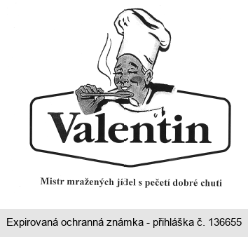 Valentin Mistr mražených jídel s pečetí dobré chuti.