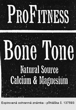 PROFITNESS Bone Tone Natural Source Calcium & Magnesium