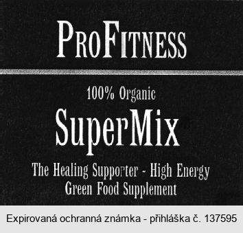 PROFITNESS 100% Organic SuperMix The Healing Supporter - High Energy Green Food Supplement