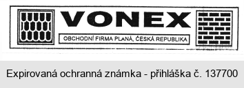 VONEX OBCHODNÍ FIRMA PLANÁ, ČESKÁ REPUBLIKA