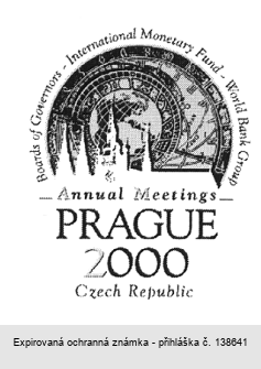 Boards of Governors - International Monetary Fund - World Bank Group -Annual Meetings- PRAGUE 2000 Czech Republic