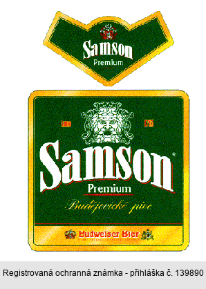 Samson Premium Budějovické pivo