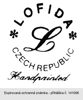 LOFIDA L CZECH REPUBLIC Handpainted