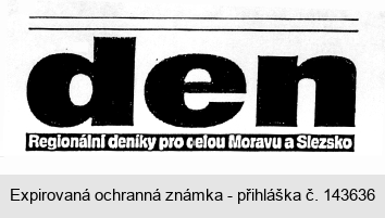 den Regionální deníky pro celou Moravu a Slezsko