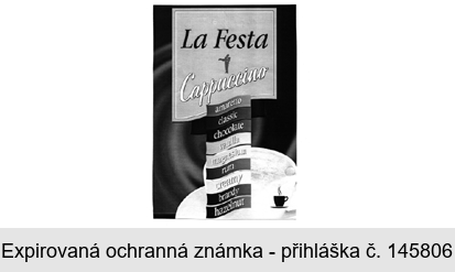 La Festa Cappuccino amaretto classic chocolate vanilla magnesium rum creamy brandy hazelnut