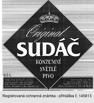 Original SUDÁČ KONZUMNÍ SVĚTLÉ PIVO